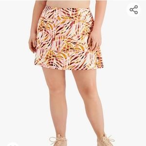 NWT IDEOLOGY PEACH SWIRLBERRY SKORT PLUS SIZE 1 X NWT
